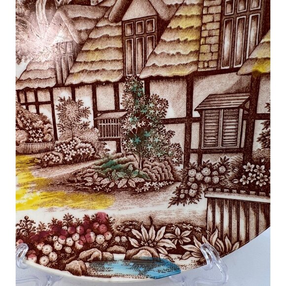 Vtg World Wide Quality English Cottage Plate - Picture 5 of 8
